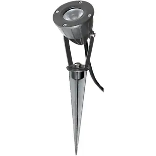 Produktfoto för Luminus markspot, mörkgrå, 5 watt, 12 volt AC, LED, IP65, varmvitt ljus,