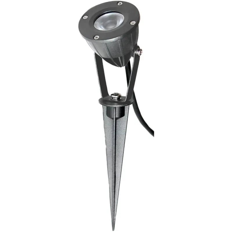 Bild 1 för Luminus markspot, mörkgrå, 5 watt, 12 volt AC, LED, IP65, varmvitt ljus,