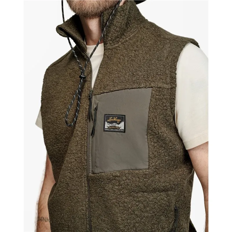 Bild 2 för Lundhags Flok Wool Ms Pile Vest Olive