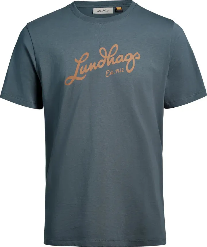 Bild 1 för Lundhags Järpen Logo T-shirt M Dk Sky Blue - L