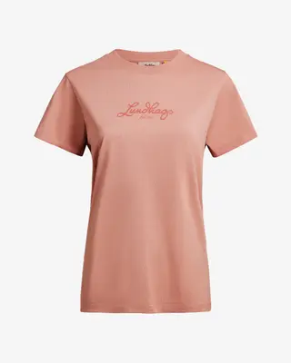 Produktfoto för Lundhags Järpen Logo T-shirt W Stone Pink - XL