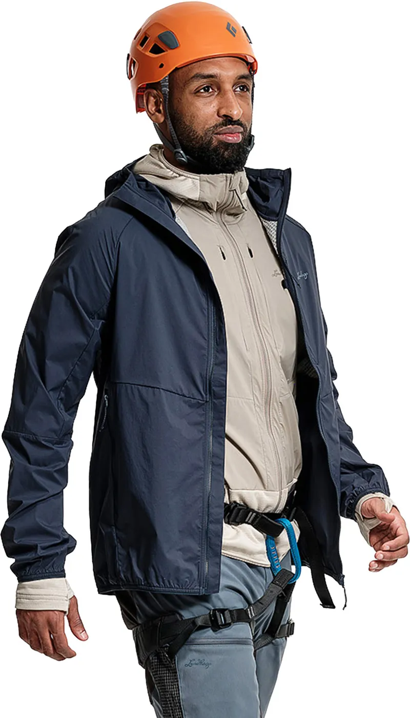 Bild 2 för Lundhags Tived Light Windbreaker Jacket M Deep Blue - XL