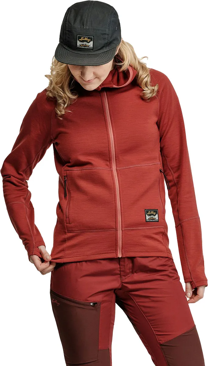 Bild 2 för Lundhags Tived Merino HoodieW Rosewood