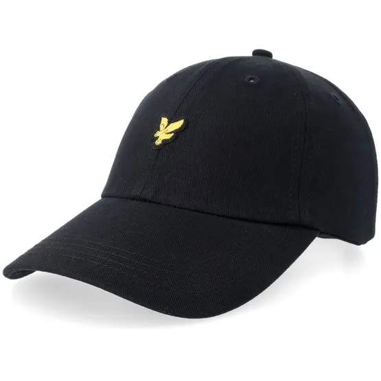 Bild 1 för Lyle & Scott - Svart unconstructed Keps - Baseball Cap Jet Black Dad Cap @ Hatstore
