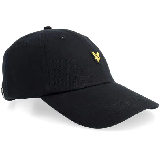 Bild 2 för Lyle & Scott - Svart unconstructed Keps - Baseball Cap Jet Black Dad Cap @ Hatstore