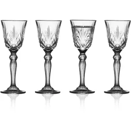 Produktfoto för Lyngby Glas Melodia snapsglas på fot 5 cl 4-pack Clear