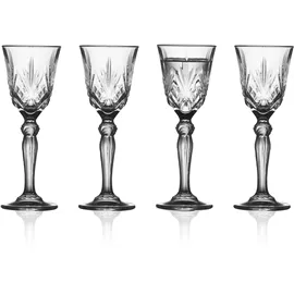 Alternativ bild 0 för Lyngby Glas Melodia snapsglas på fot 5 cl 4-pack Clear