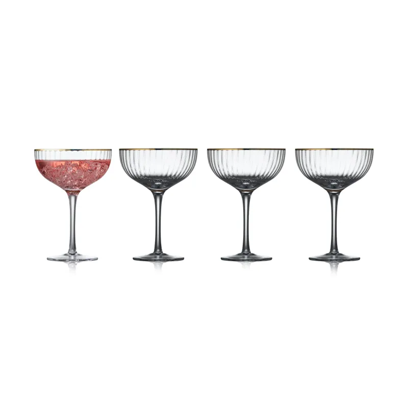 Alternativ bild 0 för Lyngby Glas Palermo Cocktail glass 31 cl Gold 4 pcs.