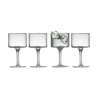 Produktfoto för Lyngby Glas - Palermo Gold Gin & Tonic Glas 32 cl 4-pack Klar