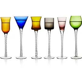 Produktfoto för Lyngby Glas - Snapsglas London 18 cm 6-pack Flerfärgad