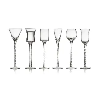 Produktfoto för Lyngby Glas - Snapsglas Rom 18 cm 6-pack Klar