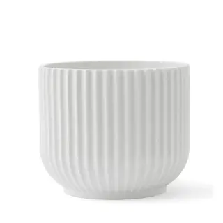 Produktfoto för Lyngby Porcelæn Flowerpot, medium (H 13 x Ø 14,5 cm.)