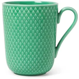 Produktfoto för Lyngby Porcelæn Rhombe C. mugg med handtag 33 cl, grön
