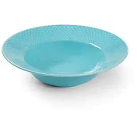 Produktfoto för Lyngby Porcelæn Rhombe Color djuptallrik, 24,5 cm, turkos