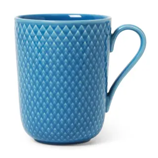 Produktfoto för Lyngby Porcelæn Rhombe Color mugg med handtag 33 cl, blå