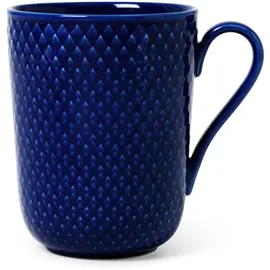 Produktfoto för Lyngby Porcelæn Rhombe Color mugg med handtag 33 cl, mörkblå