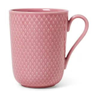 Produktfoto för Lyngby Porcelæn Rhombe Color mugg med handtag 33 cl, rosa
