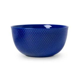 Produktfoto för Lyngby Porcelæn Rhombe Color Serveringsskål Mörk Blå 22 cm