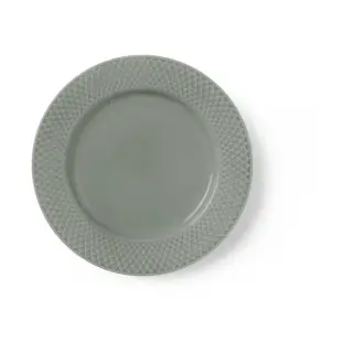 Produktfoto för Lyngby Porcelæn Rhombe Earth lunchtallrik 21 cm, moss