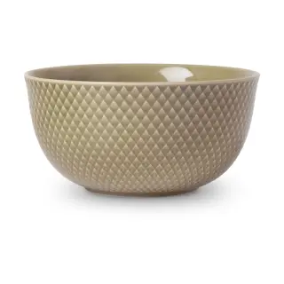 Produktfoto för Lyngby Porcelæn - Rhombe Earth serveringsskål 17,5 cm clay