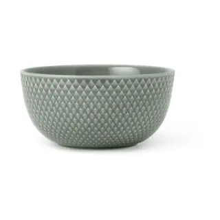 Produktfoto för Lyngby Porcelæn Rhombe Earth skål 13 cm, moss
