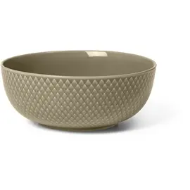 Produktfoto för Lyngby Porcelæn Rhombe Earth skål 15,5 cm, clay