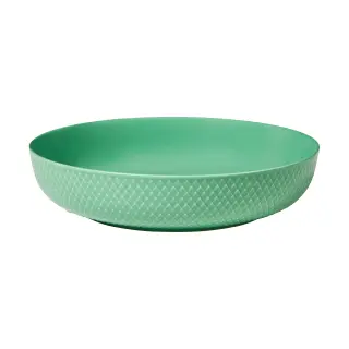 Produktfoto för Lyngby Porcelæn Rhombe serveringsskål 28 cm, grön