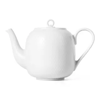 Produktfoto för Lyngby Porcelæn Rhombe Tekanna 1,9 liter, vit