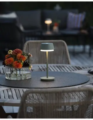 Produktfoto för Lyon Bordslampa LED Grön USB RGB 3-stegs dimring