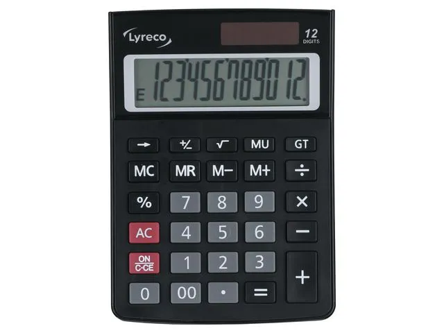 Alternativ bild 0 för Lyreco Bordsräknare Desk 12 Siffror