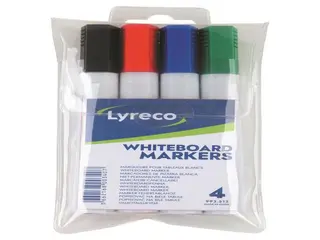 Produktfoto för Lyreco Whiteboardpenna sned sorterade färger