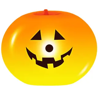 Produktfoto för Lysande Ballong Halloween Pumpa 25cm 3st