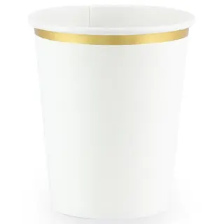 Produktfoto för Lyxig Pappersmugg Vit 6-pack