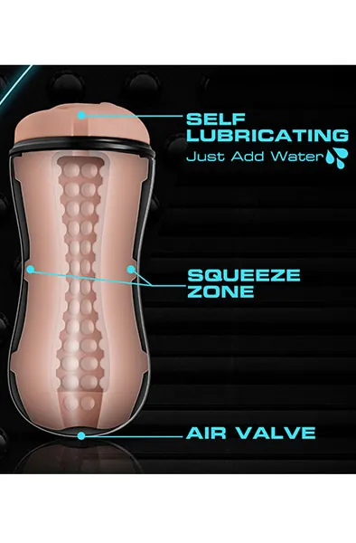 Bild 2 för M for Men - Soft and Wet Pussy Self Lubricating Stroker Cup - Vanilla