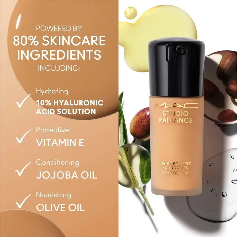 Bild 3 för MAC Cosmetics Studio Radiance Serum-Powered Foundation Nc40