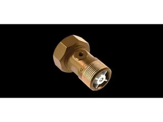 Produktfoto för Mätarmatur med styrbar backventil 2286 röd mässing 12 x 34 x 40 mm
