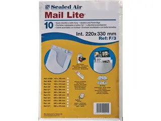 Produktfoto för Mail Lite® Bubbelpåse F/3 220x330mm remsa
