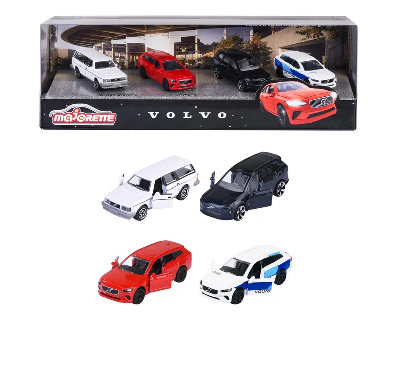 Alternativ bild 0 för Majorette Premium Cars Volvo 4 Pieces Giftpack