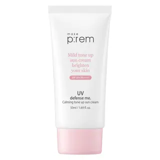 Produktfoto för Make P:rem UV Defense Me Calming Tone Up Sun Screen SPF50+ 50 ml