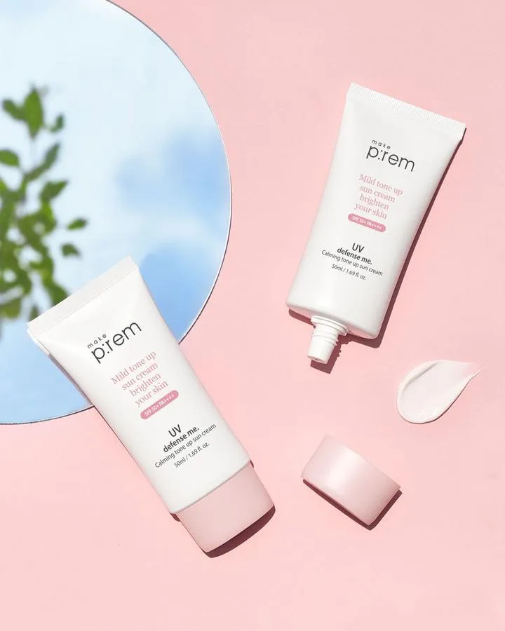 Bild 5 för Make P:rem UV Defense Me Calming Tone Up Sun Screen SPF50+ 50 ml
