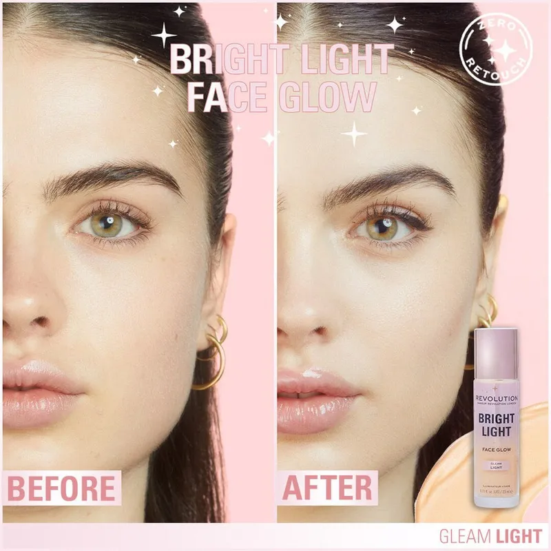Bild 4 för Makeup Revolution Bright Light Face Glow Luminous Deep