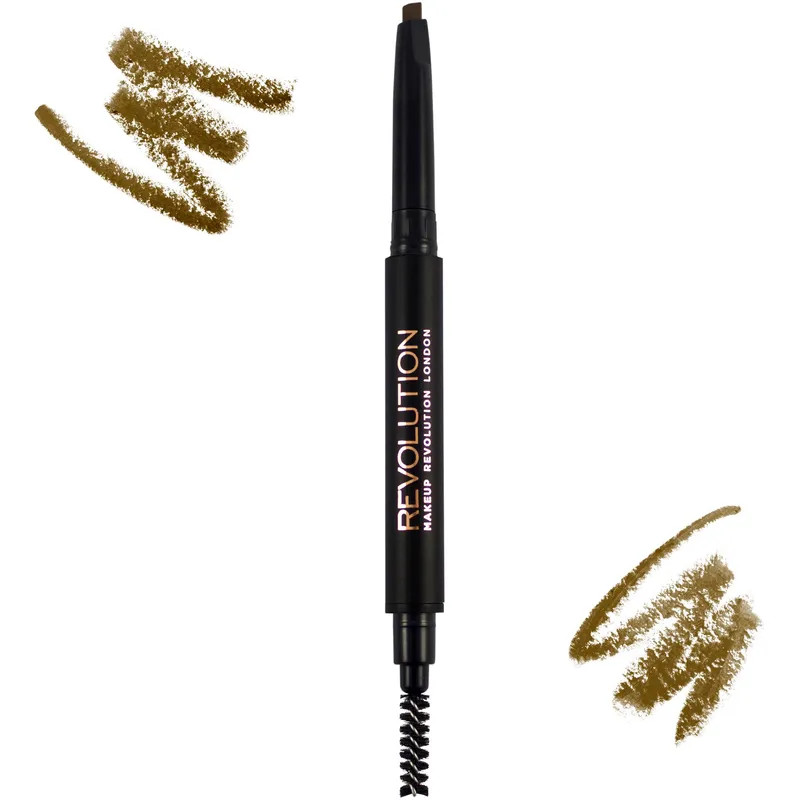 Bild 2 för Makeup Revolution Duo Brow Pencil Brown