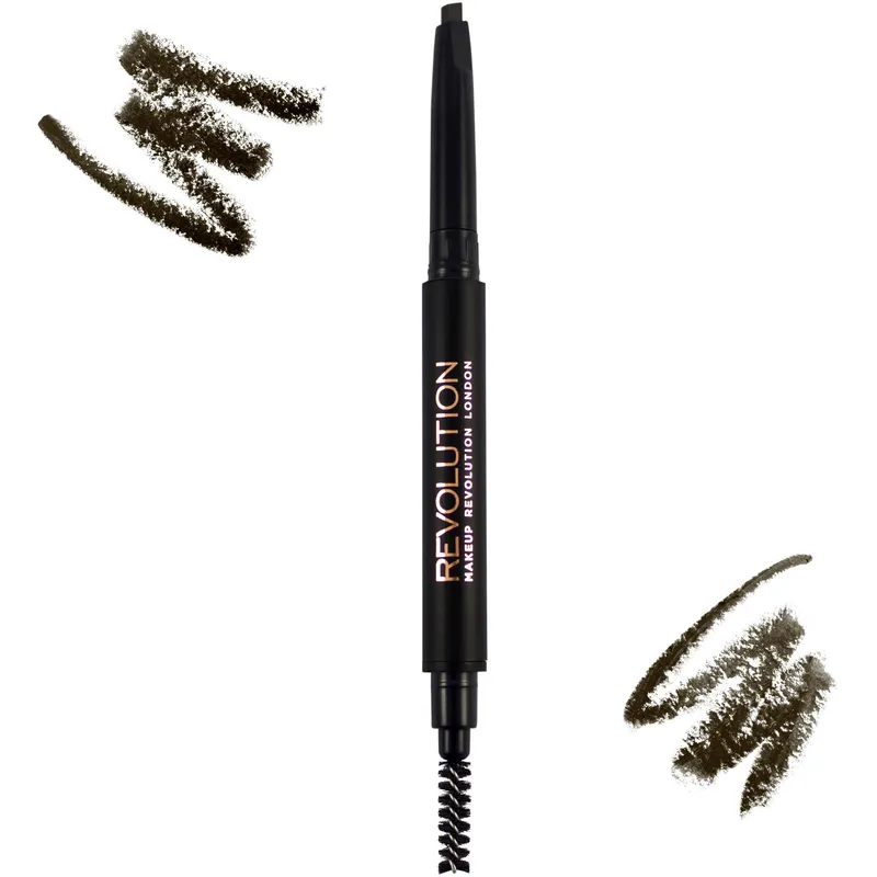 Bild 2 för Makeup Revolution Duo Brow Pencil Dark Brown
