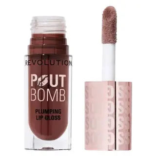 Produktfoto för Makeup Revolution Pout Bomb Plumping Gloss Espresso Cool Nude