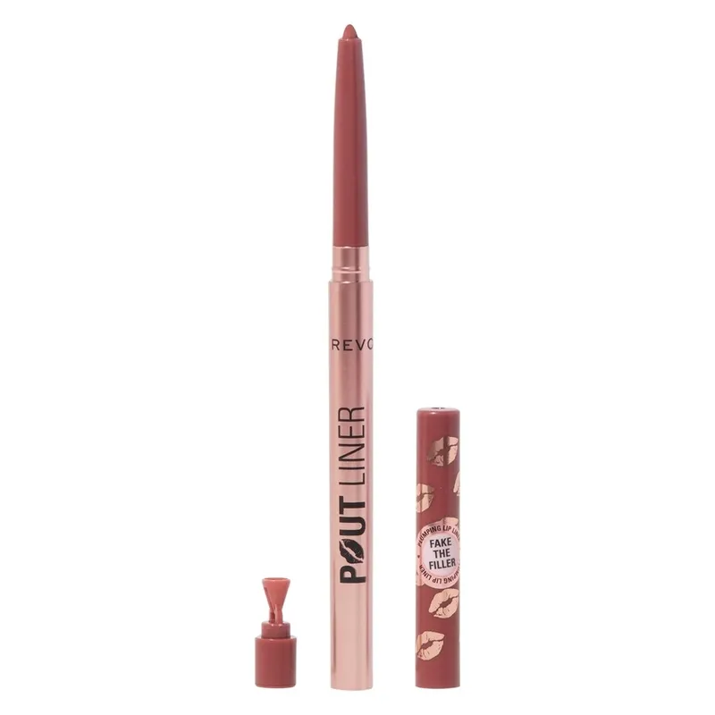Bild 2 för Makeup Revolution Pout Liner Plumping Lip Liner - Doll Warm Nude