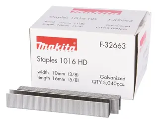 Produktfoto för Makita 1016 HD - Staples - 5040 delar - längd: 16 mm - bredd: 10 mm - för Makita DST221