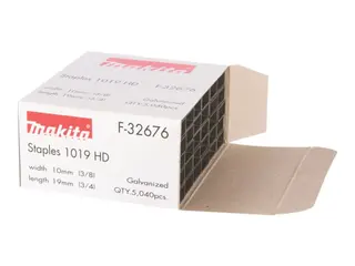 Produktfoto för Makita 1019HD - Staples - 5040 delar - längd: 19 mm - bredd: 10 mm - för Makita DST221