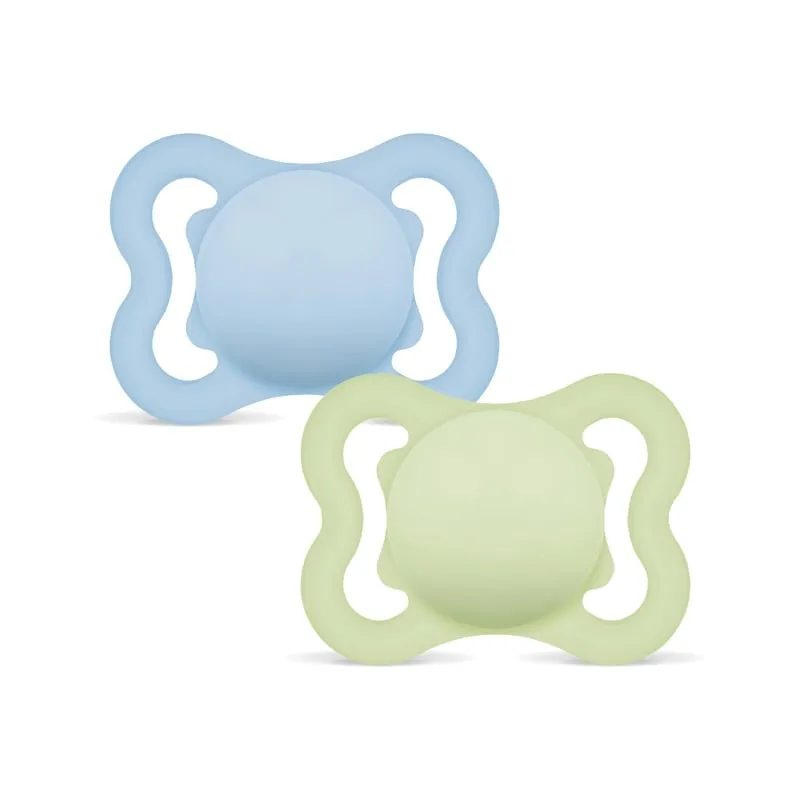 Bild 1 för MAM Air Silicone 0-6 mån Blue 2-pack