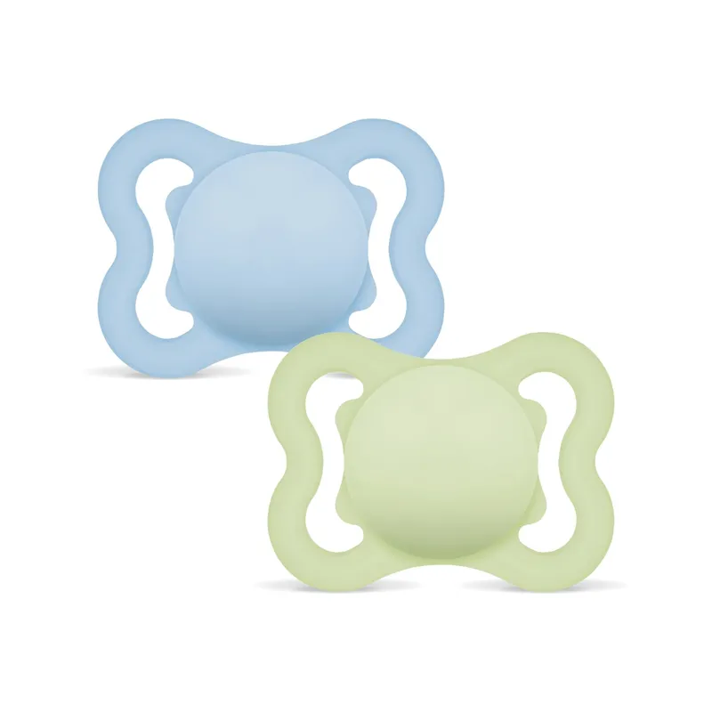 Bild 2 för MAM Air Silicone 0-6 mån Blue 2-pack