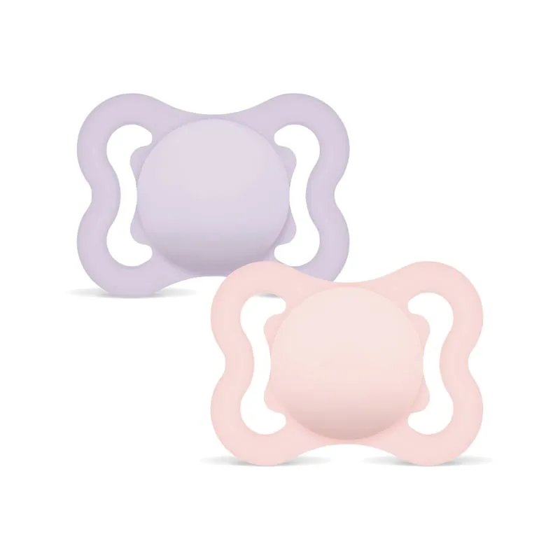 Bild 1 för MAM Air Silicone 0-6 mån Pink 2-pack